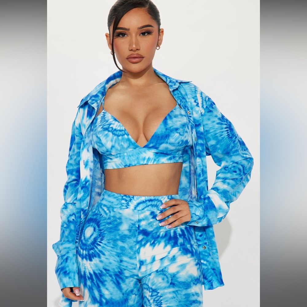 NWT Blue FashionNova 3piece Set